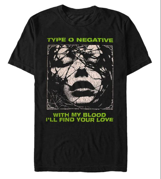 Type O Negative With My Blood black T shirt Unisex tee Graphic tee Cotton Fabric