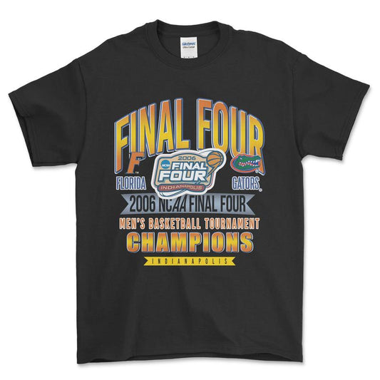 2006 NCAA Final Four Champions Indianapolis T-Shirt, graphic vintage sports tees for men