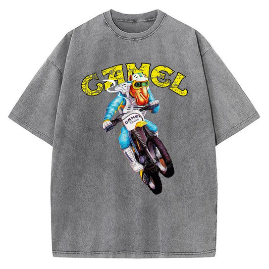 Joe Camel T-Shirt Joe Camel Dirt Bike Supercross Vintage AD Custom Graphic Tee
