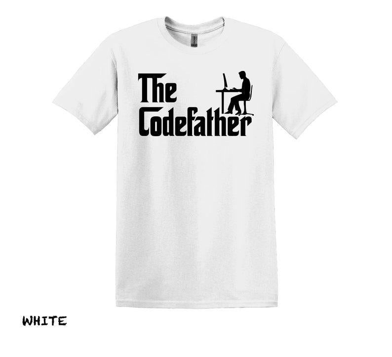 Coding Shirt, The Codefather Programmers T-shirt, Graphic for Software Engineers, Unique Unisex Tee, Engaging Coder Fashion Gift