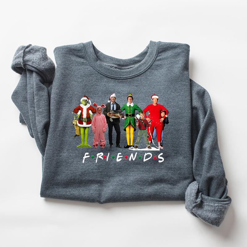 Christmas Movie Characters Crewneck Sweatshirt, Hoodie, T-shirt, Cute Christmas Gifts