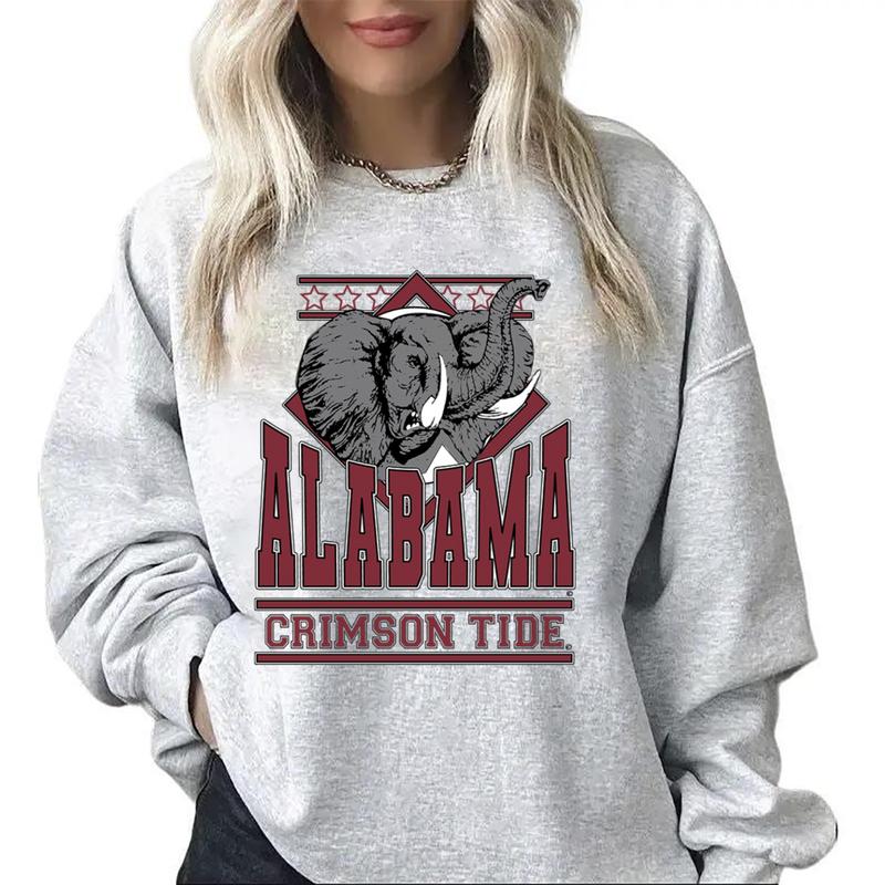 Vintage University of Alabama Crimson Roll Tide Sweatshirt, t-Shirt, Hoodie, Alabama Crimson Sweater, Christmast Gifts Cotton