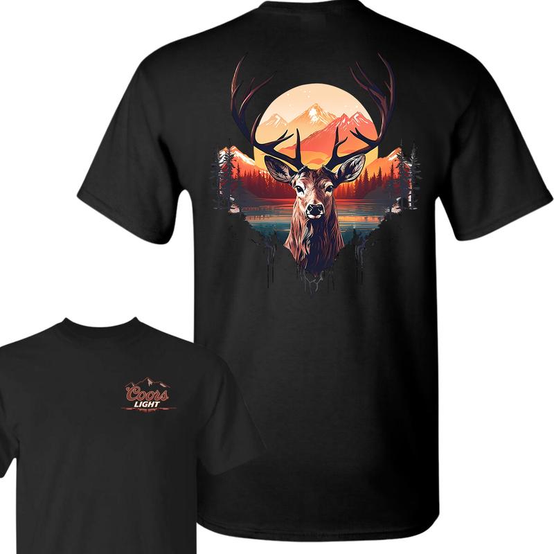 Summer Hunting Deer T-Shirt, Coors Light Hunting T-shirt, Unisex T-shirt, For Men, For Women