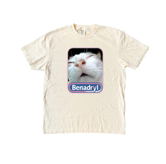 Benadryl Cat  Funny Shirt, Meme Comfort Colors T-Shirt