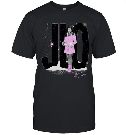 Jennifer Lopez Pink Coat Photo Shirt