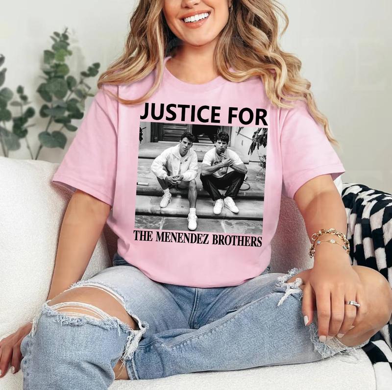 Justice For The Menendez Brothers Graphic Shirt Unisex, Lyle and Erik Menendez Shirt Unisex, Vintage T Shirt Unisex, Menendez Brothers & W Sweatshirt Hoodie Unisex