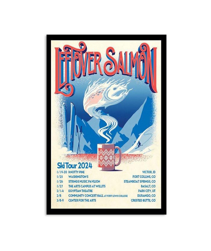 Leftover Salmon Ski Tour 2024 Poster