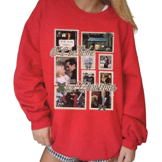 Christmas Rom Com Movie Sweatshirt, Home for Xmas, The Holiday Womenswear Hoodie