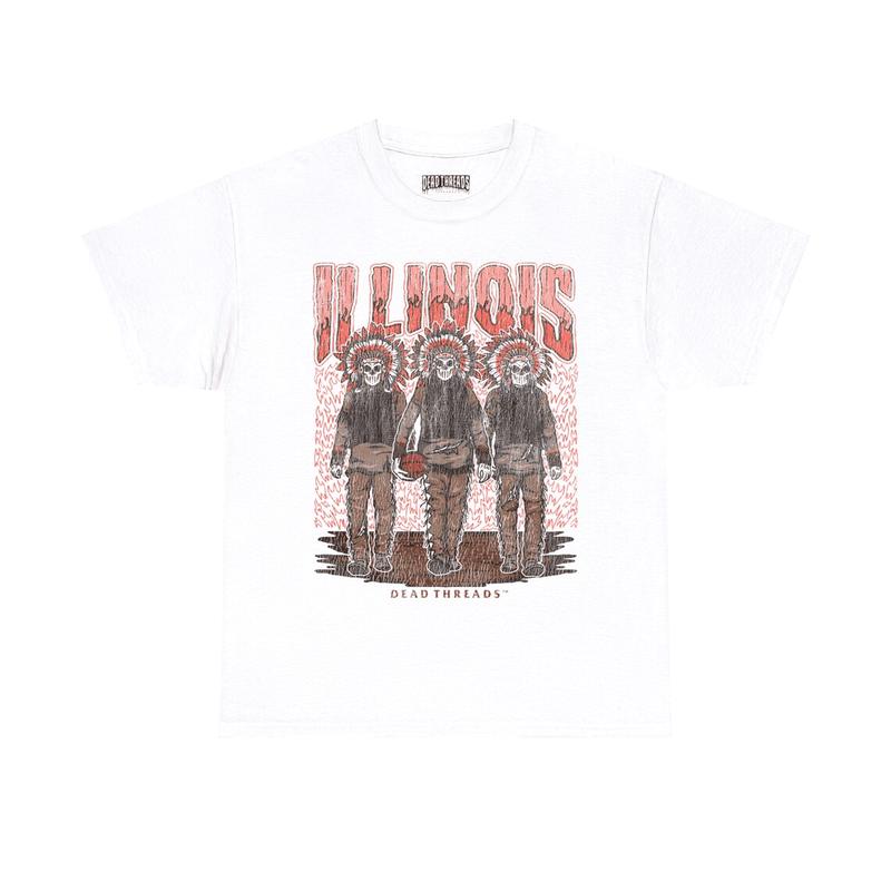 Illinois Basketball Shirt, Dead Threads, Basketball T-Shirt, Ncaa, Clothing