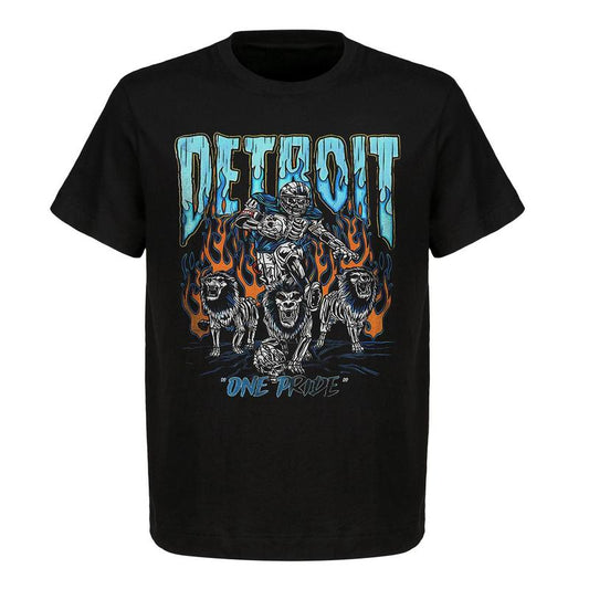 Detroit 'One Pride' Graphic T-Shirt â€“ Limited Edition, Full Cotton, Comfortable & Stylish American Football Merch - Classic Sport Graphic Tees - Unisex T-shirt For Women And For Men - Football Fan Gifts