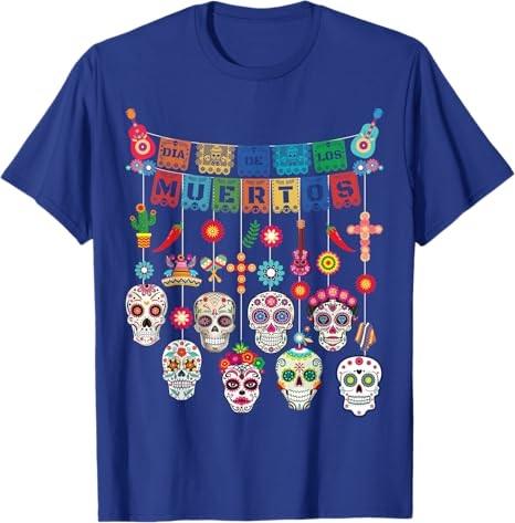 Dia De Los Muertos Funny Day of the dead Hanging skulls T-Shirt