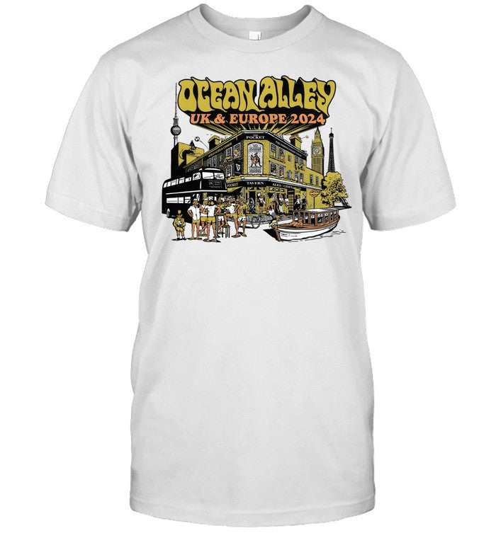 Ocean Alley UK & Europe Tour 2024 White T Shirt