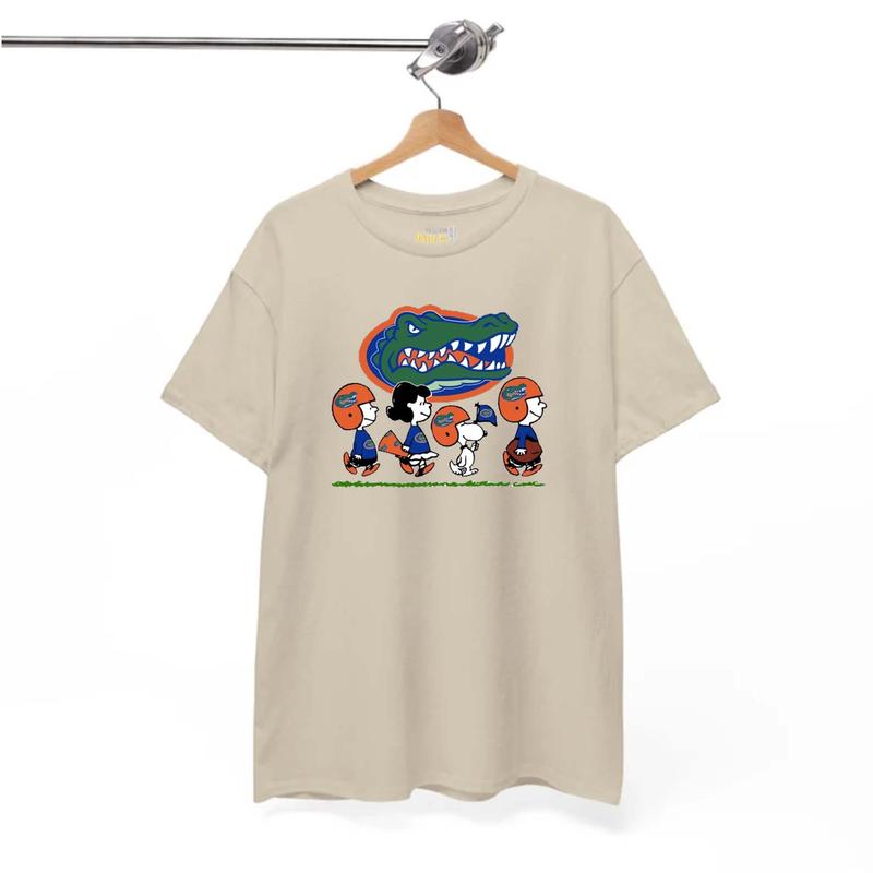 All Teams NCAA Football Snoopyy Sand Color T-Shirt, Cute Sand Color Football Shirt, Classic Fit Unisex Men Women Tee