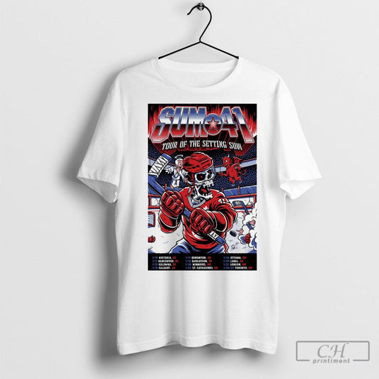 Sum 41 2025 Tour Of The Setting Sum 1 10 Victoria Bc 1 11 Vancouver Bc 1 13 Kelowna Bc Shirts