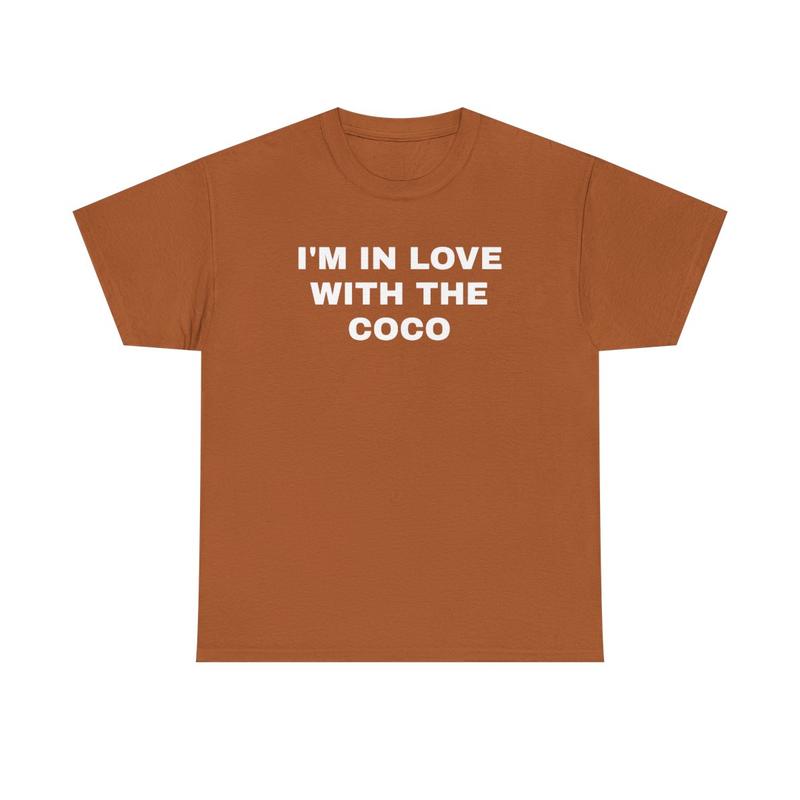 I'm In Love With The Coco Unisex Heavy Cotton Tee - Funny Shirt - Snow Shirt - Joke Shirt - Party Shirt - Gift for Men and Women
