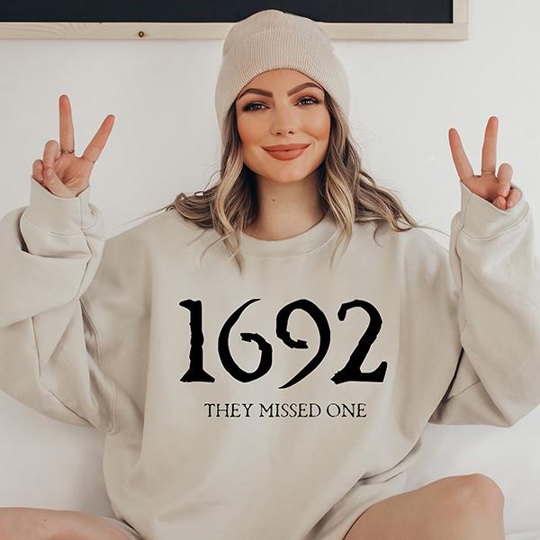 1692 They Missed One Sweatshirt, Sanderson Witch Sweater, Retro Salem Halloween Sweatshirt, Gift For Halloween