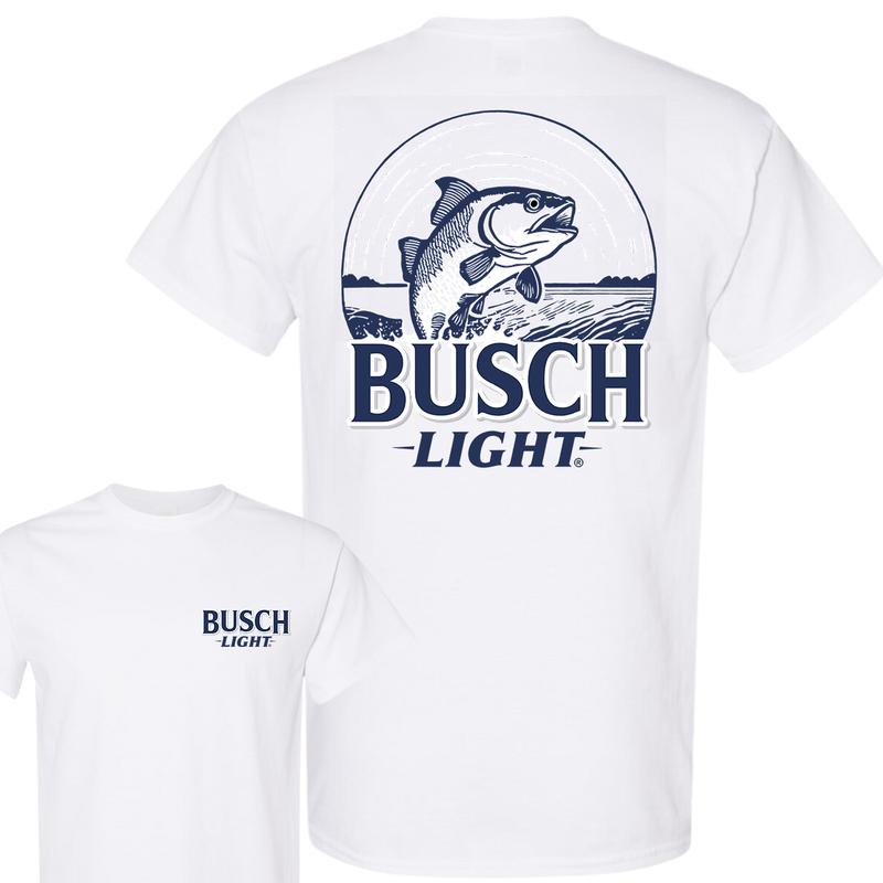 Busch Light Man's New Edition Shirt, Double Sides Graphic Tee, For Men, For Women
