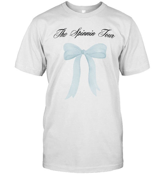 Limited Madison Beer Spinnin Tour Baby Blue Bow Shirts