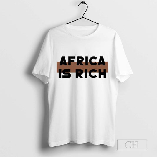 Queen Afrika Africa Is Rich trending T-shirt