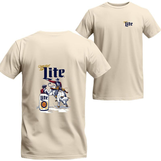 Miller Lite Beer Rodeo T-shirt , Fashion For Every One, clothes seasons, Miller Lite  Short Sleeve Tee, Unisex Shirt, Menswear Top, beer shirt, drinki