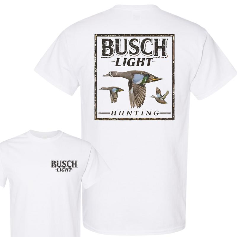 Busch Light Hunting Camo Duck T-Shirt, Unisex T-Shirt, Full Color T-Shirt, For Men, For Women