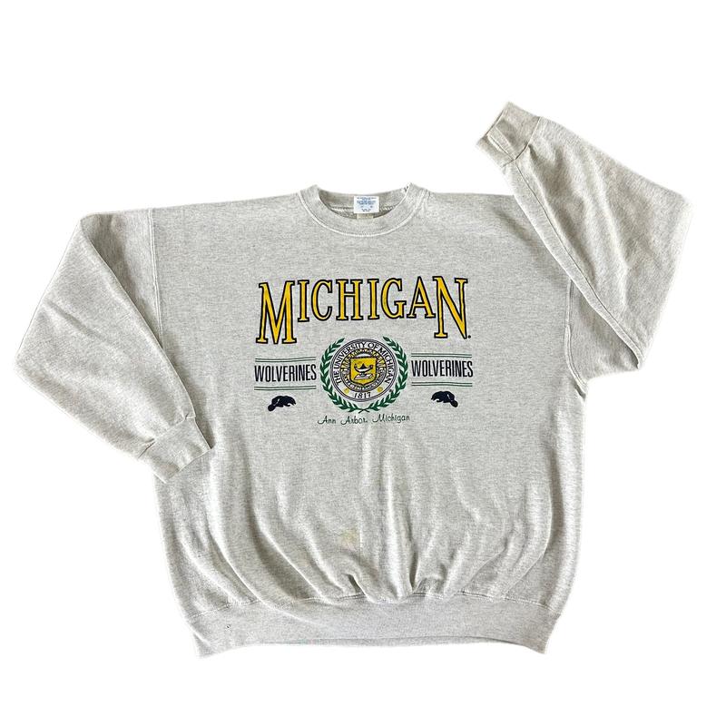 Vintage 1990s University of Michigan Unisex t-shirt, sweatshirt, hoodie Cotton Menswear