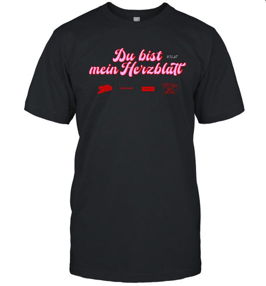 2025 Tream Strawanza Du Bist Mein Herzblatt New Tee