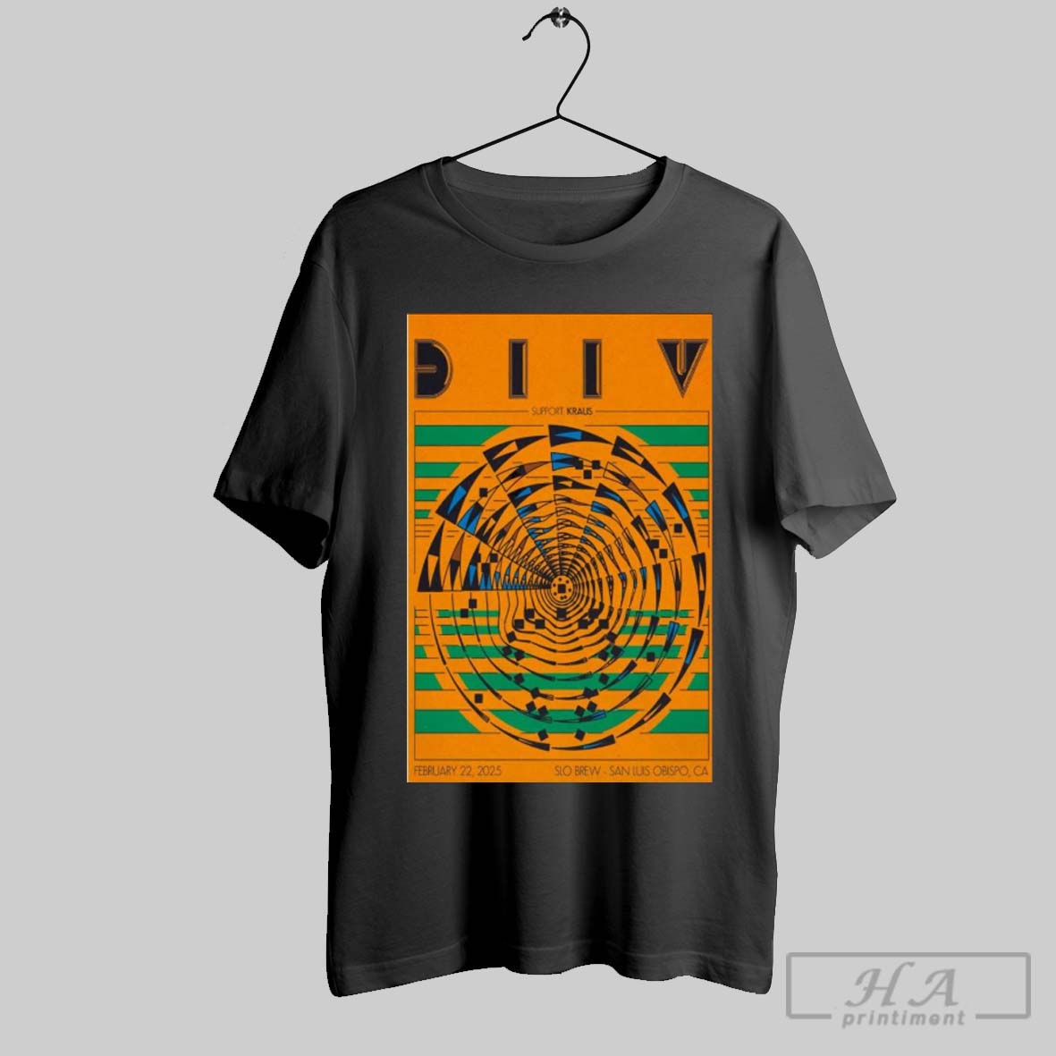 Poster Diiv February 22 2025 Slo Brew Rock In San Luis Obispo Ca T Shirt
