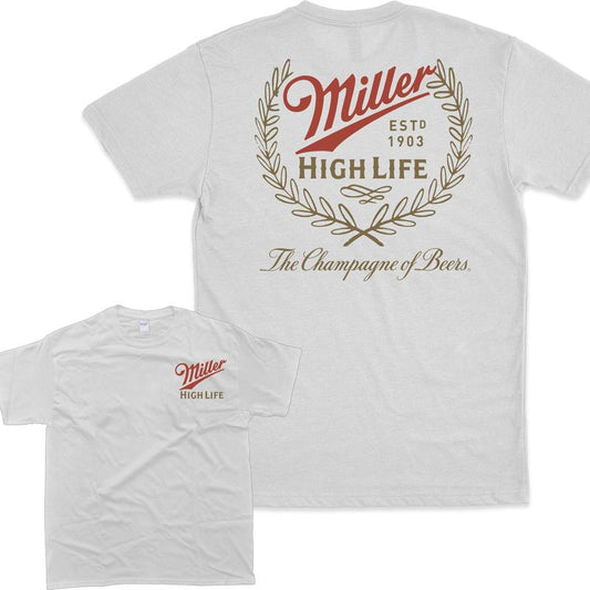 Miller High Life Champagne of Beers T-Shirt, Full Colors, Fashion For All, Unisex T-Shirt, For Men, For Women