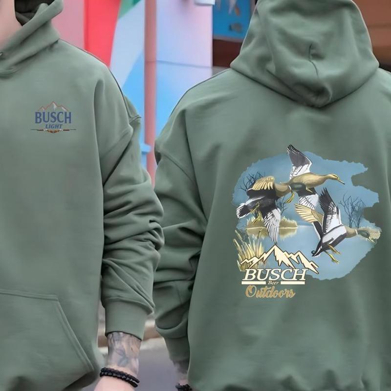 Busch Light Sweatshirt Hoodie, Duck Hunters Trendy Hoodie, Hunters Unisex Hoodie, Full Color, Busch Light Fan Gifts, For Men, For Women dandy hoodie