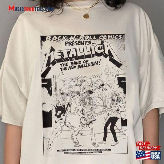 Metallica World Tour 2023 Shirt, Rock Band Graphic