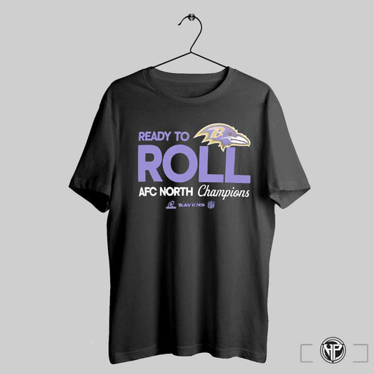 Ready To Roll Baltimore Ravens 2024 Afc North Division Champions Shirt Trendy Sweatshirt