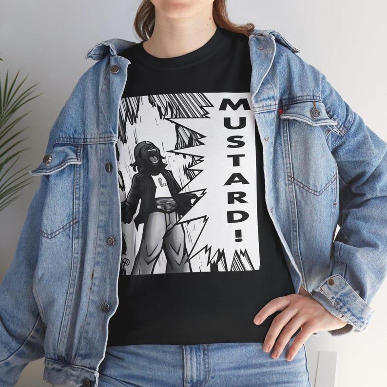 DoPe ANIME-style MUSTARD! Lamar Shirt, mustard, tv off, kendrick mustard meme, lamar t-shirt