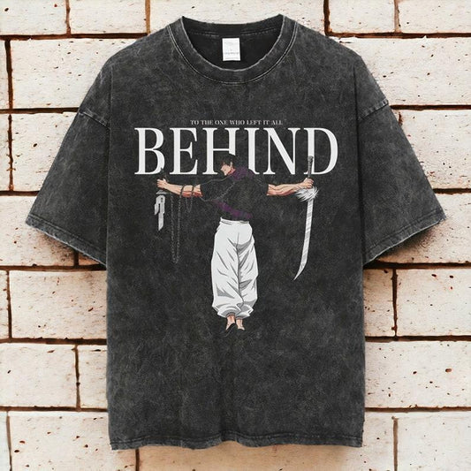 Anime Jujutsu Kaisen Vintage Cotton Men's T-Shirt Menswear Top