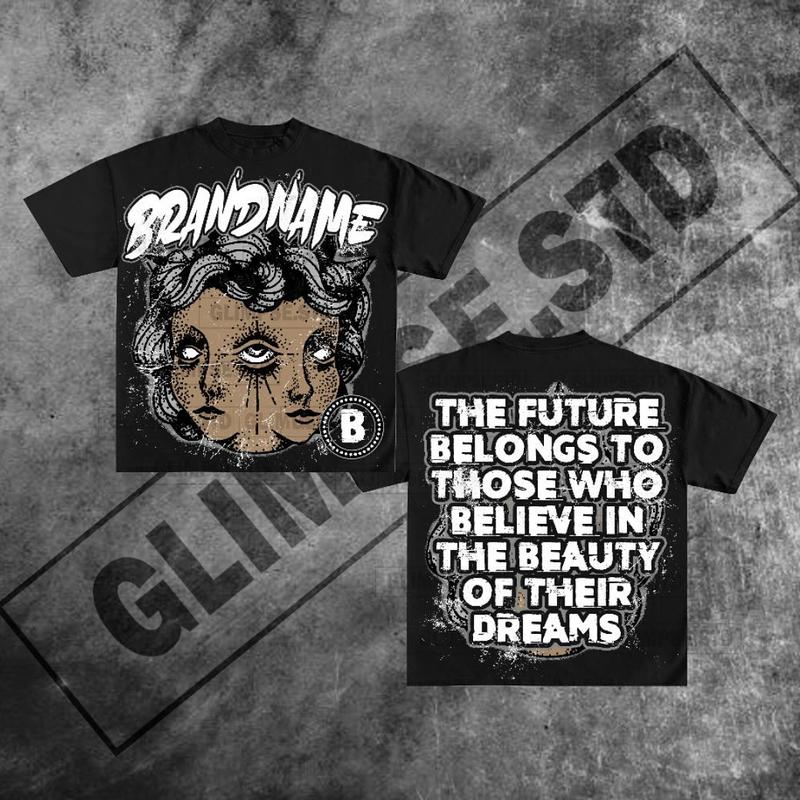 Y2K Graphic Future Belong To Who Believe Personalize Printed Tshirt Casual Cotton