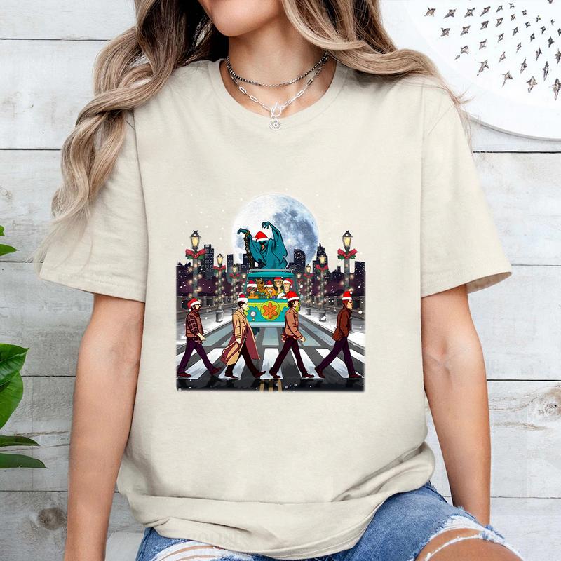 Supernatural ChristmasT-Shirt,Supernatural Vintage T Shirt, Gift For Woman and Man Unisex T-Shirt Sweatshirt Hoodie Fabric Fabric Fabric