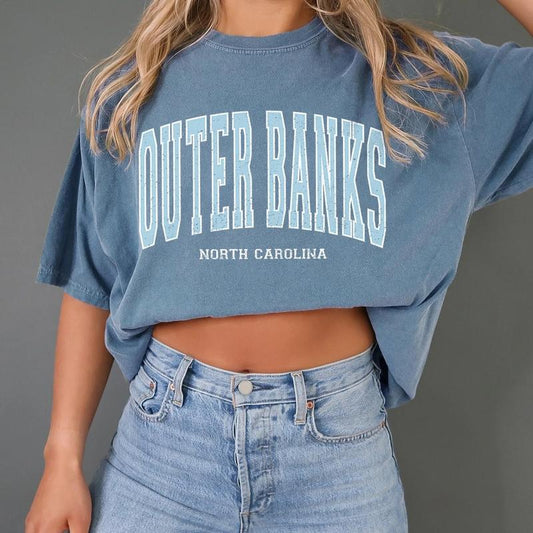 Outer Banks T-Shirt  Comfort Colors ,OBX Show Shirt, Outer Banks Pogue Life, Beach Tee, Oversized, Spring Break Tee Gift For Movies Lovers