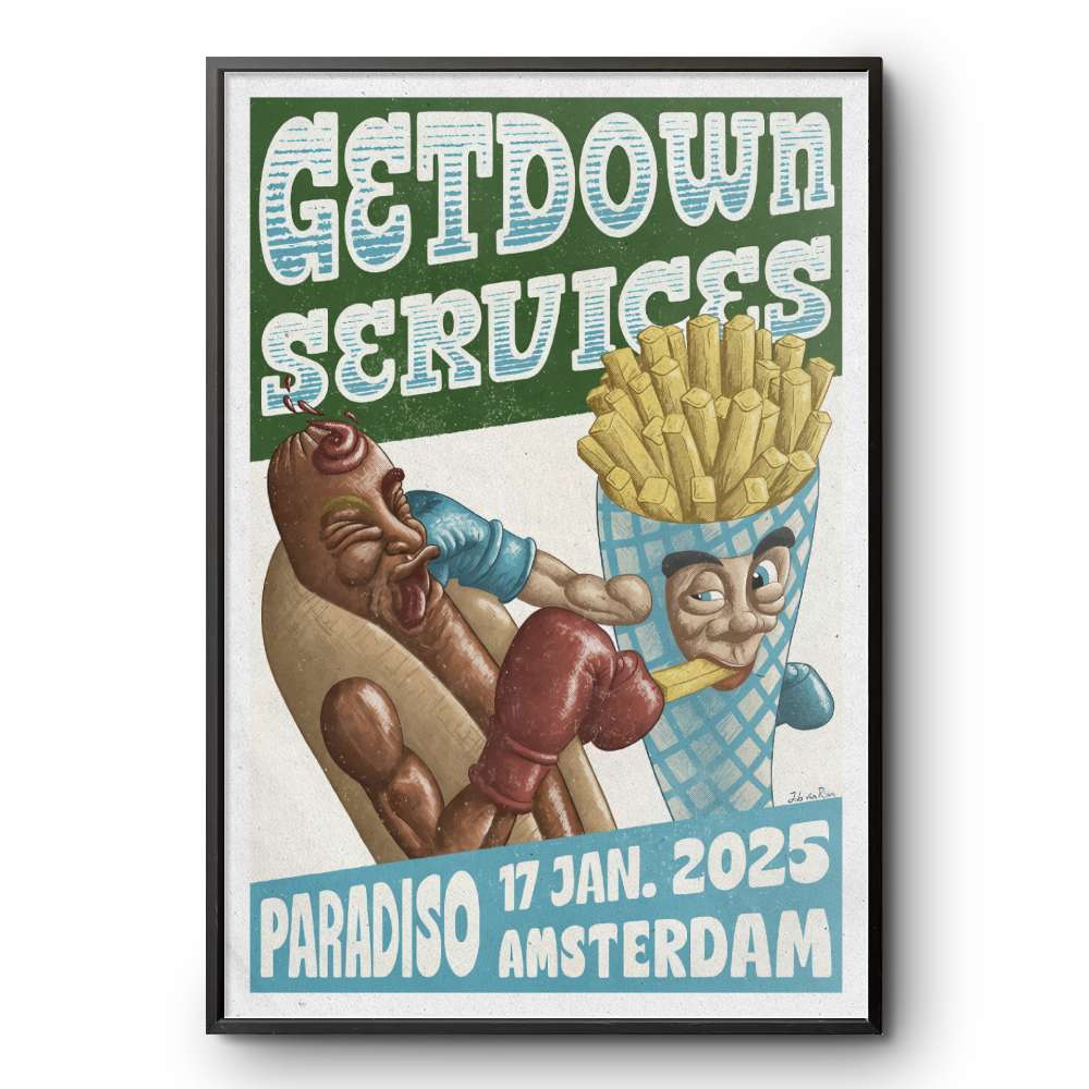 January 17, 2025 Getdown Services at Paradiso in Amsterdam Poster