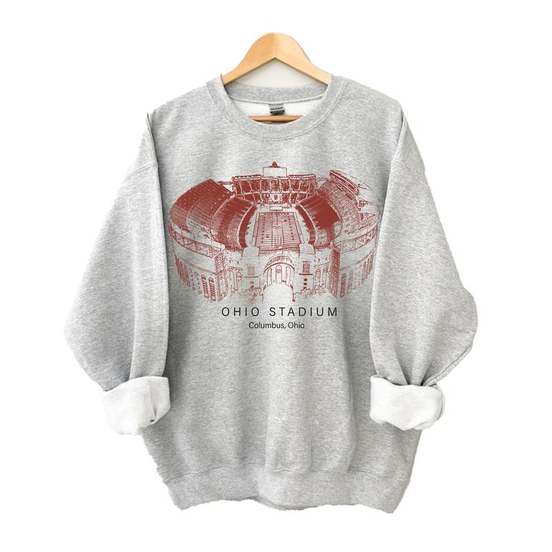 All Teams NCAA Football Stadium Crewneck Sweatshirt â€“ Unisex College NCAA Sweatshirt, Classic Sport Sweatshirt, Great Gift for Sports Fans