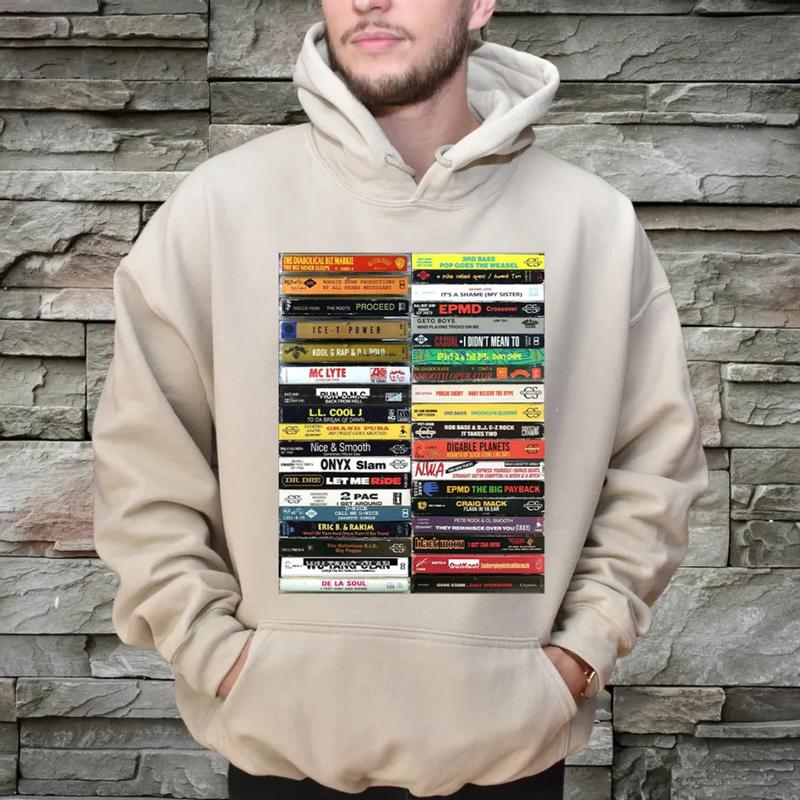 Hip Hop Old School Cassette Tape Tshirt Sweatshirt Hoodie, Nice And Smooth, Golden Age Hip Hop Gangstaa Rap Shirt, Unisex Sweater Pullover Tee