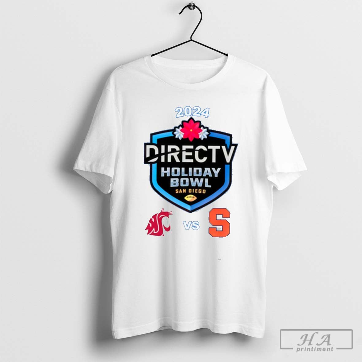 Syracuse Orange Vs Washington State Cougars 2024 Directv Holiday Bowl On December 28 T Shirts