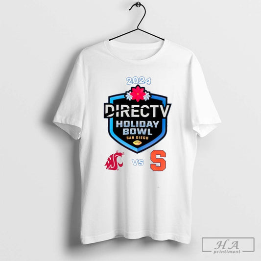 Syracuse Orange Vs Washington State Cougars 2024 Directv Holiday Bowl On December 28 T Shirts