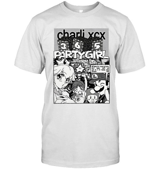 2025 Charli XCX 365 Mario Party Girl Tee