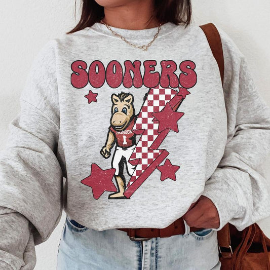Oklahoma Sooners Vintage NCAA Sweatshirt, University Sport Shirt, Classic Gift for Football Fans, Women, Cotton Comfort, Vintage Pullover, Style
