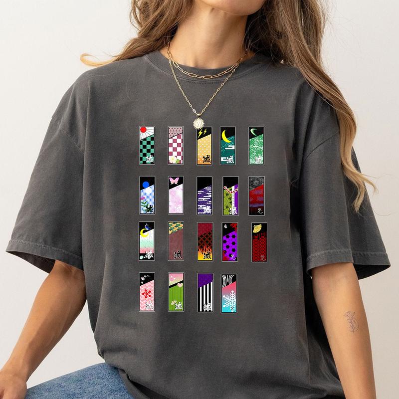 Hanafuda all characters in Demon Slayer, Sound Pillar Kimetsu No Yaiba t-shirt, anime sweatshirt hoodie, Y2k Shirt, Gift for Anime lover