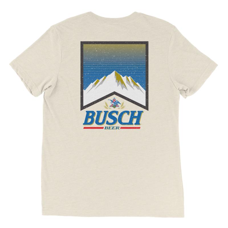 BUSCH LIGHT, BEER, BUSCH BEER '96 LABEL T-SHIRT, For Men, For Women, Casual Graphic Round Neck T-shirt for Summer, Fashion Men's Top for Daily Wear