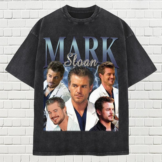 Comfort Color Grey's Anatomy, Limited Mark Sloan Vintage Unisex Shirt, Actor Homage tee, 90s retro design graphic T-Shirt Ideal Gift for Him and Her S