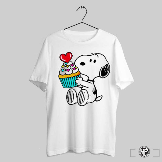Snoopy Heart Cupcake Delicious Cake T Shirt Trendy Sweatshirt