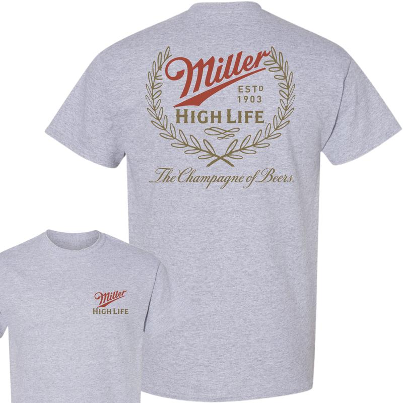 Miller High Life Champagne of Beers T-Shirt, Full Colors, Fashion For All, Unisex T-Shirt, For Men, For Women
