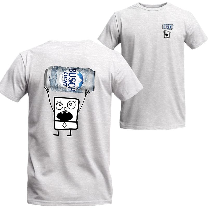 Doodlebob Bush Light Unisex T-shirt, Funny Bush 2 Side Shirt, Unisex T-shirt For Men, For Women, Best choice, Menswear Top, Beer Shirt Underwear Stree